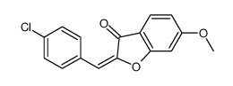 2-[(4-chlorophenyl)methylidene]-6-methoxy-1-benzofuran-3-one Structure