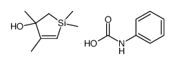 phenylcarbamic acid,1,1,3,4-tetramethyl-2H-silol-3-ol结构式