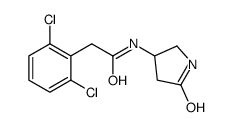 2-(2,6-dichlorophenyl)-N-(5-oxopyrrolidin-3-yl)acetamide Structure