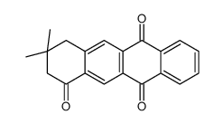 3,3-dimethyl-2,4-dihydrotetracene-1,6,11-trione Structure