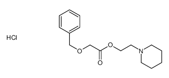 2-piperidin-1-ylethyl 2-phenylmethoxyacetate,hydrochloride结构式