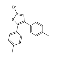 5-bromo-2,3-bis(4-methylphenyl)thiophene Structure