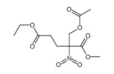 5-O-ethyl 1-O-methyl 2-(acetyloxymethyl)-2-nitropentanedioate结构式