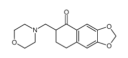 6-Morpholin-4-ylmethyl-7,8-dihydro-6H-naphtho[2,3-d][1,3]dioxol-5-one结构式