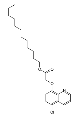 dodecyl 2-(5-chloroquinolin-8-yl)oxyacetate结构式
