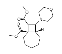 dimethyl 8-(4-morpholinyl)bicyclo<5.2.0>non-8-ene-1,9-dicarboxylate Structure
