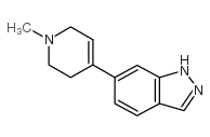6-(1-METHYL-1,2,3,6-TETRAHYDRO-PYRIDIN-4-YL)-1H-INDAZOLE Structure