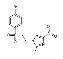 1-[2-(4-bromophenyl)sulfonylethyl]-2-methyl-4-nitroimidazole结构式