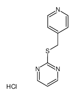 2-(Pyridin-4-ylmethylsulfanyl)-pyrimidine; hydrochloride结构式