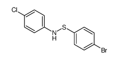 N-(4-bromophenyl)sulfanyl-4-chloroaniline结构式