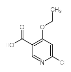 6-CHLORO-4-ETHOXYNICOTINIC ACID Structure