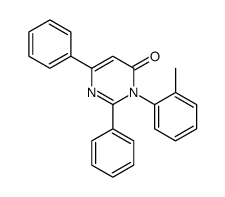 3-(2-methylphenyl)-2,6-diphenylpyrimidin-4-one结构式