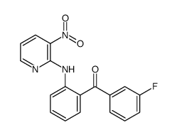 (3-fluorophenyl)-[2-[(3-nitropyridin-2-yl)amino]phenyl]methanone Structure