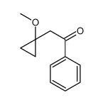 2-(1-methoxycyclopropyl)-1-phenylethanone Structure