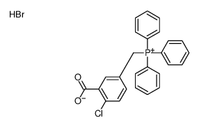 (3-carboxy-4-chlorophenyl)methyl-triphenylphosphanium,bromide Structure
