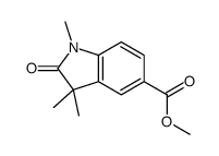 Methyl 1,3,3-trimethyl-2-oxindole-5-carboxylate结构式
