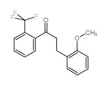 3-(2-METHOXYPHENYL)-2'-TRIFLUOROMETHYLPROPIOPHENONE structure