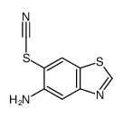 Thiocyanic acid, 5-amino-6-benzothiazolyl ester (7CI)结构式