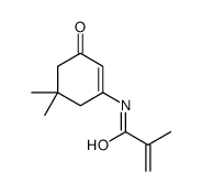 N-(5,5-dimethyl-3-oxocyclohexen-1-yl)-2-methylprop-2-enamide Structure