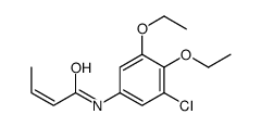 N-(3-chloro-4,5-diethoxyphenyl)but-2-enamide Structure