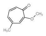2-methoxy-4-methyl-cyclohepta-2,4,6-trien-1-one结构式