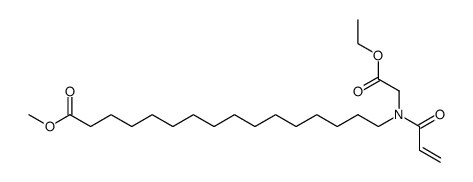 16-(Acryloyl-ethoxycarbonylmethyl-amino)-hexadecanoic acid methyl ester Structure