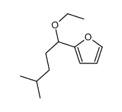 2-(1-ethoxy-4-methylpentyl)furan Structure