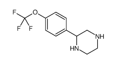 2-[4-(trifluoromethoxy)phenyl]piperazine Structure