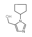 (1-环戊基-1H-咪唑-5-基)甲醇结构式