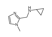 Cyclopropyl-(1-methyl-1H-imidazol-2-ylmethyl)-amine结构式
