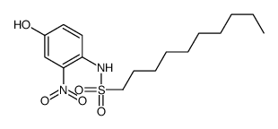 N-(4-hydroxy-2-nitrophenyl)decane-1-sulfonamide结构式