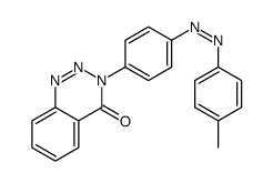 3-[4-[(4-methylphenyl)diazenyl]phenyl]-1,2,3-benzotriazin-4-one结构式