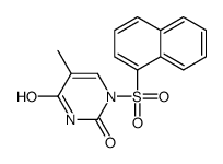5-methyl-1-naphthalen-1-ylsulfonylpyrimidine-2,4-dione结构式
