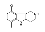 9-chloro-6-methyl-2,3,4,5-tetrahydro-1H-pyrido[4,3-b]indole结构式