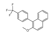 2-methoxy-1-[4-(trifluoromethyl)phenyl]naphthalene结构式