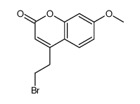 4-(2-bromoethyl)-7-methoxychromen-2-one结构式