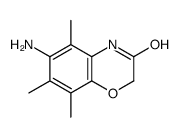 6-amino-5,7,8-trimethyl-4H-1,4-benzoxazin-3-one结构式