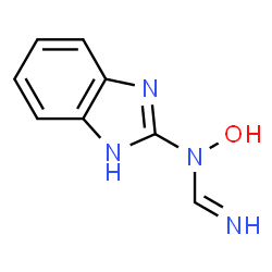 Methanimidamide, N-1H-benzimidazol-2-yl-N-hydroxy- (9CI) Structure