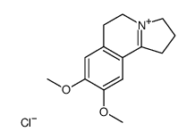 8,9-dimethoxy-2,3,5,6-tetrahydro-1H-pyrrolo(2,1-a)isoquinolinium chloride结构式