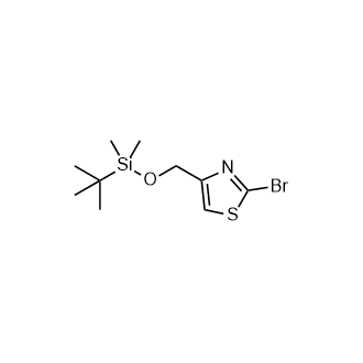 2-Bromo-4-(((tert-Butyldimethylsilyl)oxy)methyl)thiazole structure