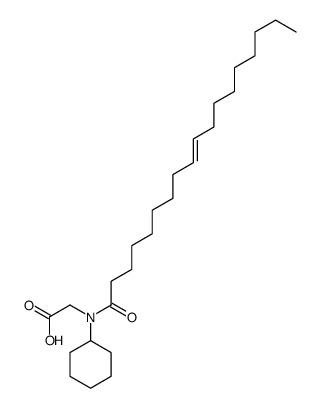 (Z)-N-cyclohexyl-N-(1-oxo-9-octadecenyl)glycine structure
