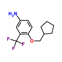4-(Cyclopentylmethoxy)-3-(trifluoromethyl)aniline Structure