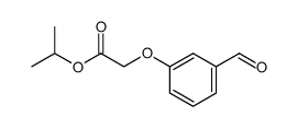 (3-formylphenoxy)acetic acid isopropyl ester Structure