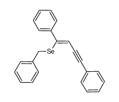 (Z)-1-(benzylseleno)-1,4-diphenylbut-1-en-3-yne Structure