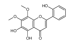 2',5,6-trihydroxy-7,8-dimethoxyflavone结构式