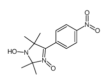 1-hydroxy-2,2,5,5-tetramethyl-4-(p-nitrophenyl)-3-imidazoline 3-oxide结构式