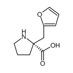 (R)-alpha-(2-furanylmethyl)-proline structure