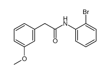 N-(2-bromophenyl)-2-(3-methoxyphenyl)acetamide结构式