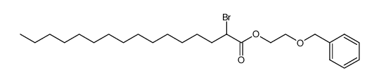 2-(benzyloxy)ethyl 2-bromohexadecanoate结构式