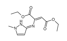 diethyl 2-[(1-methylpyrazol-3-yl)amino]but-2-enedioate结构式